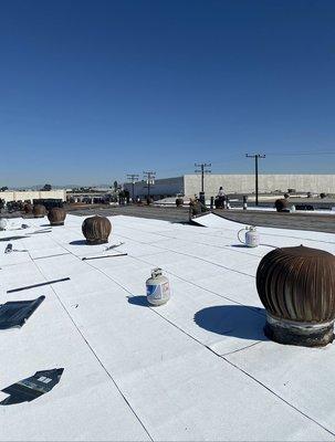 Commercial flat roof 20,000 square feet roof