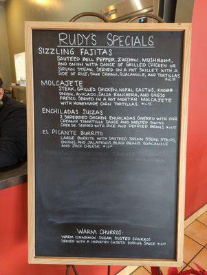 Daily specials