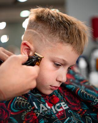 Youth Haircut with Design