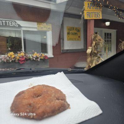 Apple Fritter, cooked to order...in minutes!