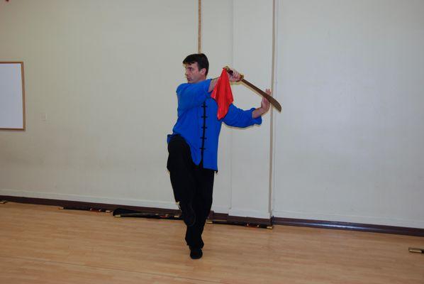 Shifu demonstrating Broad Sword