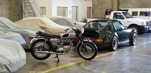 Convenient indoor storage for your motorcycle!