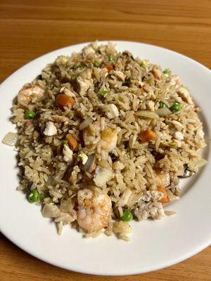 Chicken and shrimp fried rice