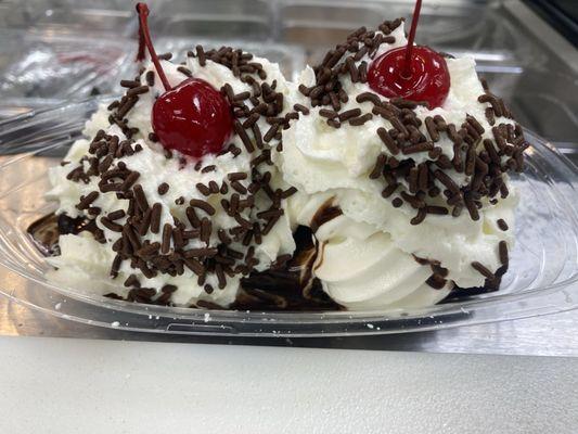 Brownie Hot Fudge sundae!