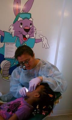 Dr. G is doing dental screening