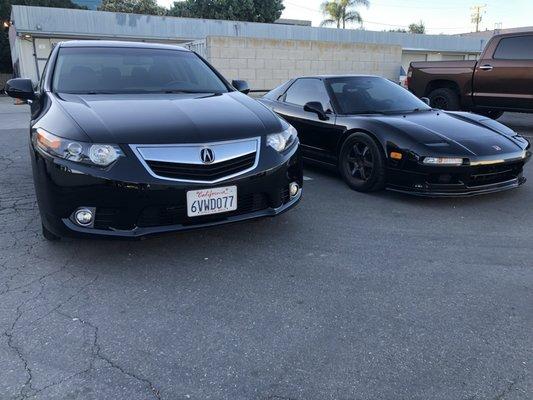 2012 Acura TSX, front bumper resprayed, headlights sanded and cleared and a full PDR and G Techniq Ceramic Coat completed.