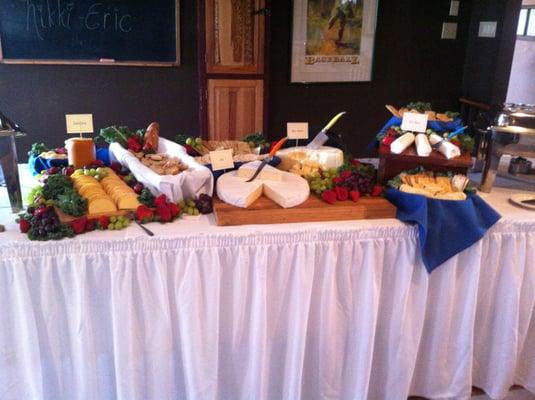 Cheese and Cracker  Display for a Function