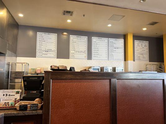 Bagel menu - very extensive!