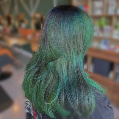 Green hair