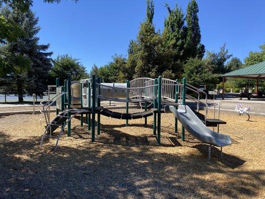 The smaller playground.