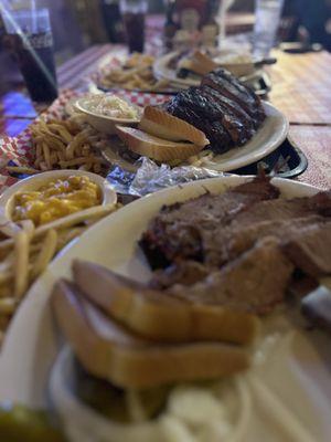 Size Platters : Brisket and Ribs !!