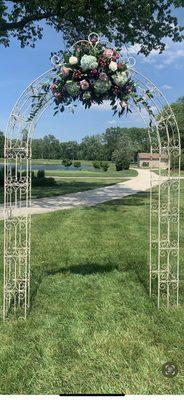 Arch with flowers