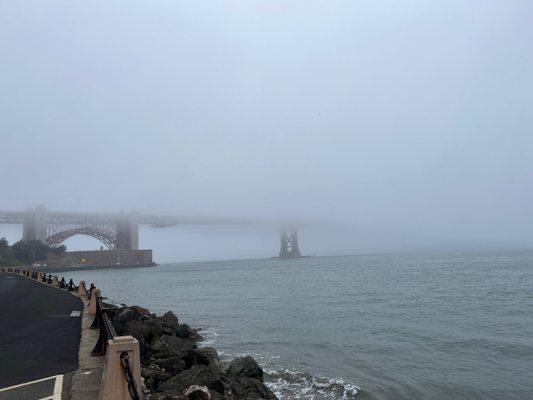 Golden Gate Bridge with extra fog