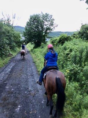 Heading out on the trail