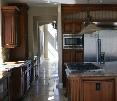 Beautiful custom kitchen that P Howard Construction built in Yorba Linda, Ca