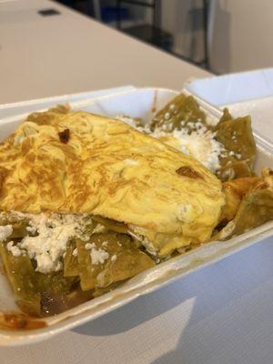 Green chilaquiles better than red