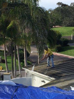 Gutter Cleaning.