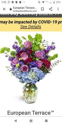 The flowers I ordered