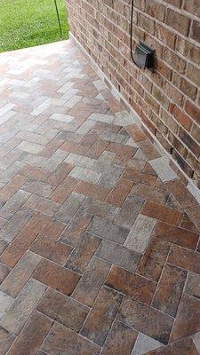 What a visual upgrade to these back patio pavers. Such detail.