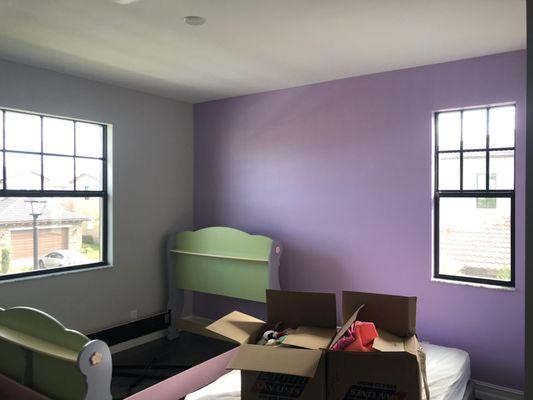 Accent wall paint job