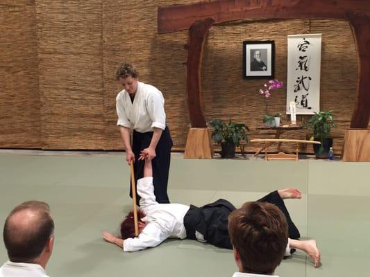 Recent photo from a seminar with aiki weapons work