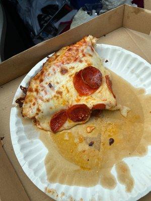 Typical amount of cheese on this under priced pizza