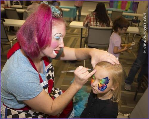 Face painting by Milly McSilly!