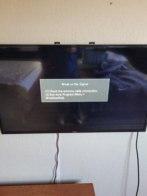 No signal to the TV