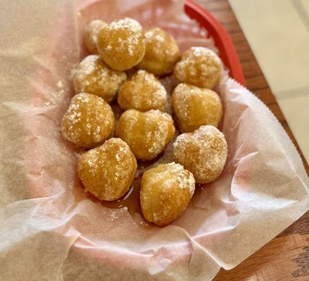 Heart shaped zeppoles