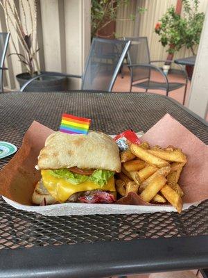 Burger and Fries