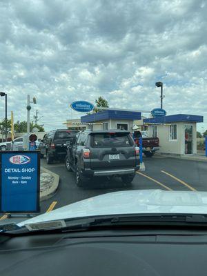 Entrance to car wash