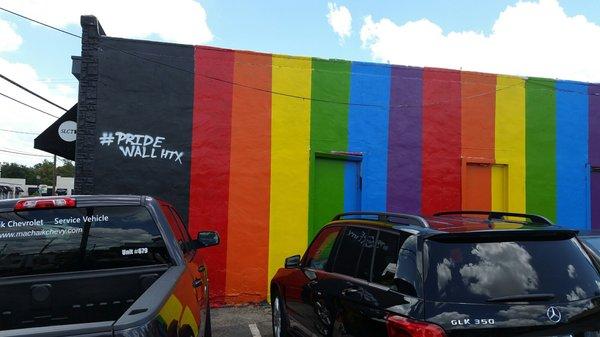 Yup. I was here at #PrideWallHTX