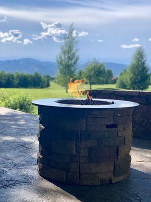 Fireside patio