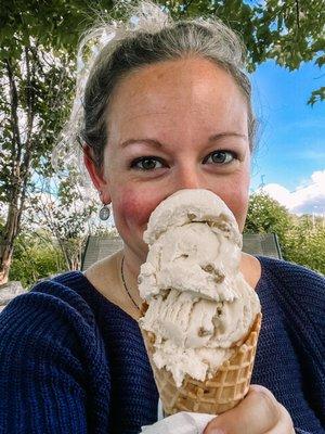 Butter Crunch in a Waffle Cone