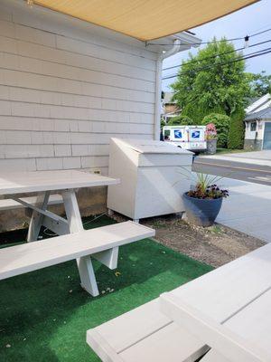 Picnic tables