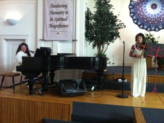 Sunday Worship, Pentecostal Christian Church. Located in the Center for Spiritual Living in Monterey