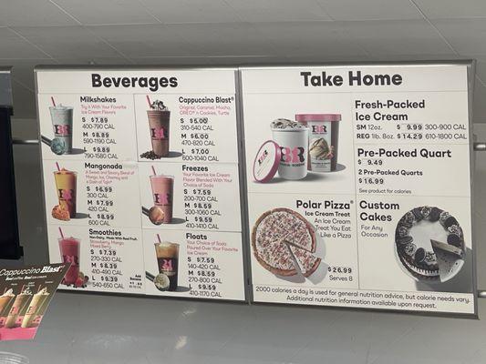 Beverages and take home