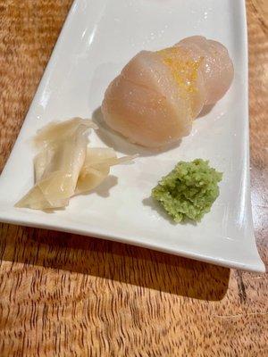 Nama Hotate - Raw Scallop with Sea Salt and Lemon Zest