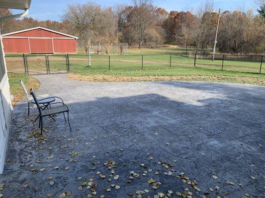 Our patio.