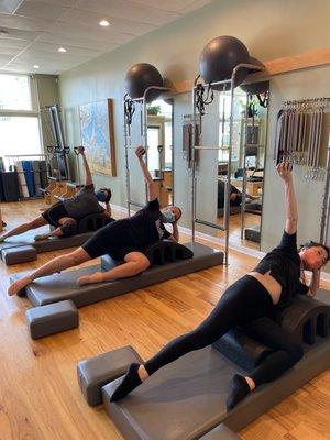 Semi-private Pilates classes with a max of 4 participants.