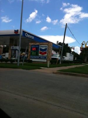 Gas today $3.28 gal/reg