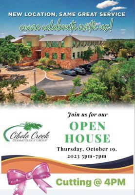 Join us for our open house/ ribbon  cutting