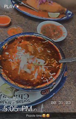 Pozole and Torta Ahogada