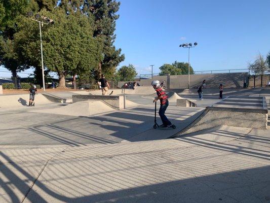 I'm not finding this on Yelp, but the La Habra skate park is connected to this park.