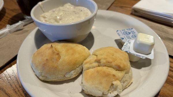 Biscuits and gravy