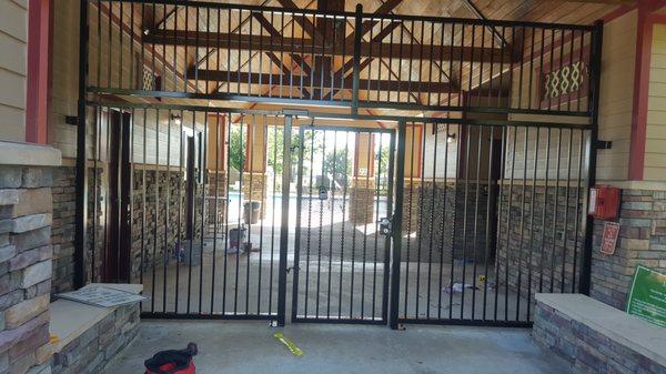 Wrought Iron Repair and Painting @ Pool House