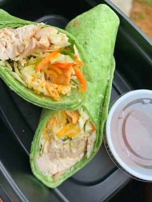 Spinach Chicken wrap