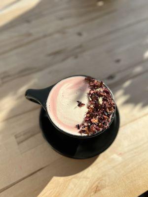 Rose Quartz Tea Latte