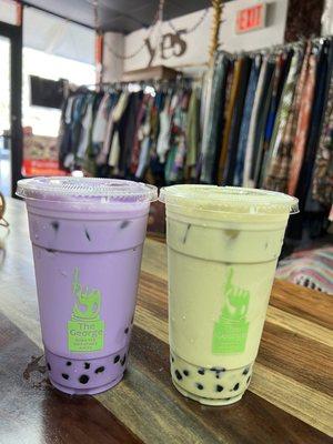 Taro and matcha