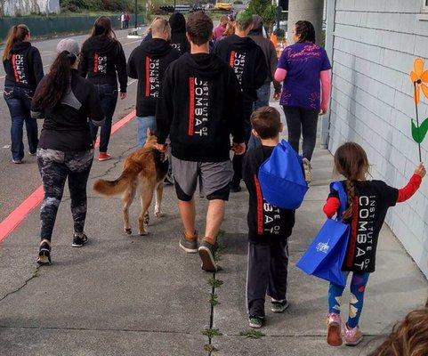 Shot from the end Alzheimer's walk 2016